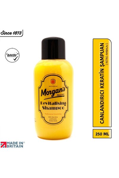 Morgan's Pomade شامبو الكيراتين المنشط من مورجان - منعش، عبوة ريترو، 250 مل