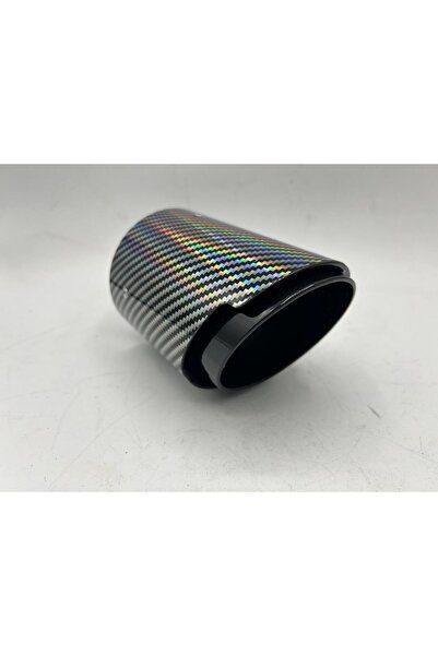 Monlion MONLİON GÜMÜŞ-GRİ KARBON EGZOZ UCU GİRİŞ ÇAPI60mm,ÇIKIŞ ÇAPI 89mm TEKLİ