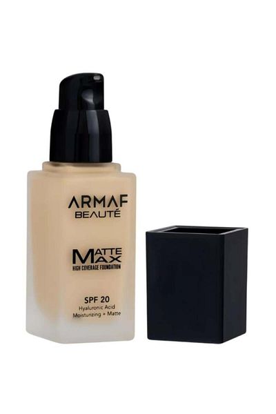 Armaf Beaute كريم أساس مات ماكس عالي التغطية بعامل حماية من الشمس 20 من أرماف بيوتي، بيج 30 مل