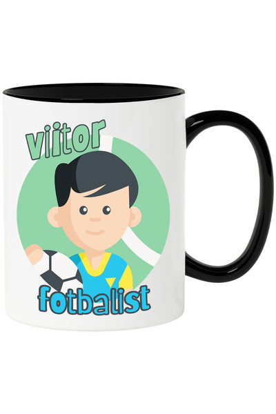 StoryGift Romania Cana viitor fotbalist copil cu minge sport pasiune, 330ml, ...