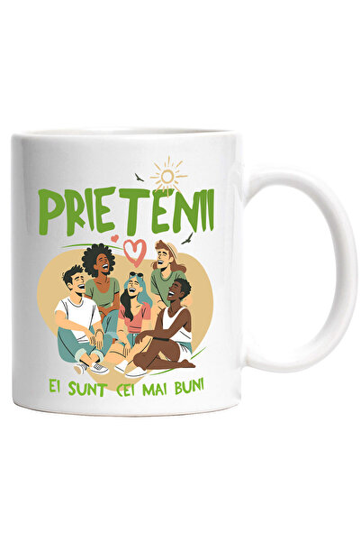 StoryGift Romania Cana cu Gasca De Prieteni fericiti Razand Text Pretenii Sun...