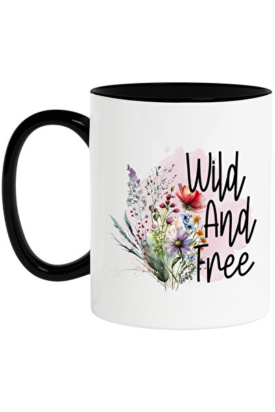 StoryGift Romania Cana cu mesajul "Wild and free", ilustratie, motivational, ...