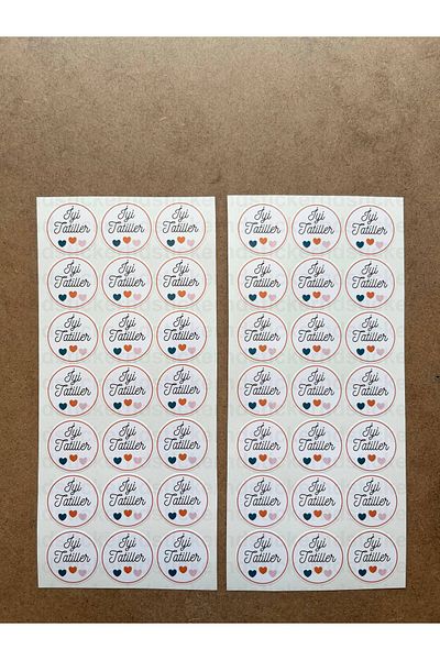 hdsticker 42Pcs 3cm Good Holidays Adhesive Sticker Report Card Teacher Label Graduation Souvenir School Gift 7