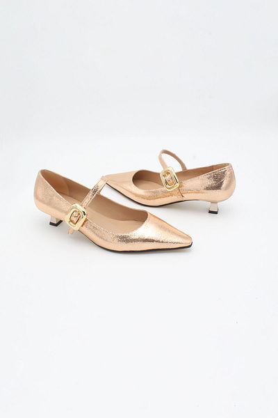ENDİCAN 277 24124 Women's High Heel Shoes Gold Cupra