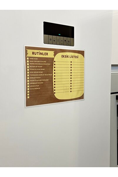 Renkli Zeka قائمة مفقودة، قائمة روتينية مغناطيسية، ثلاجة المطبخ، علوية، مقاوم...