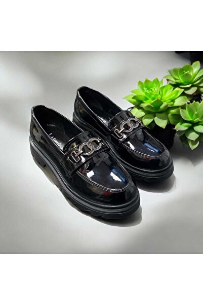 Desimod حذاء نسائي كاجوال مصنوع من الجلد باللون الأسود