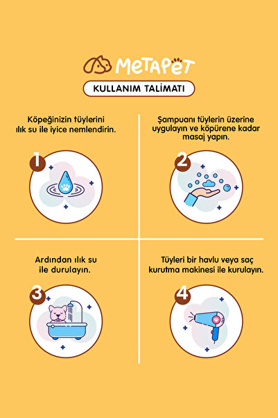 Metapet Organik Köpek Banyo Şampuanı Cookie - Yavru Ve Hassas Ciltli Köpeklere Uygun - Tüy Bakımı Ürünleri