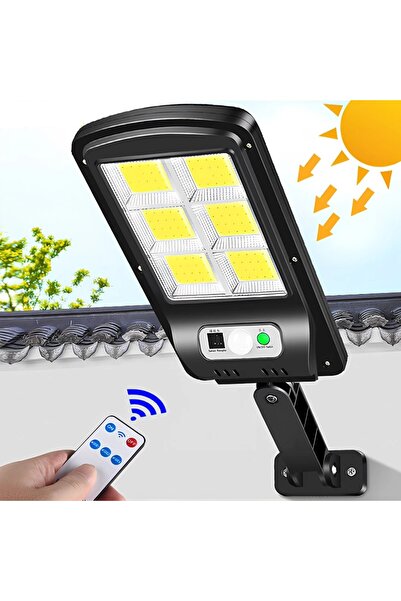 pazariz Güneş Enerjili Sokak Lambası Bahçe Aydınlatması Sensörlü 3 Mod 9 Cob ...