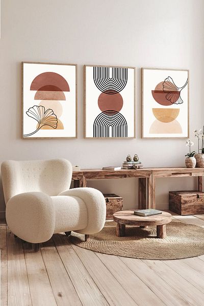 Dekorsiahome 3 Pcs Wood Frame Living Room Hall Kitchen Table Set Set3034