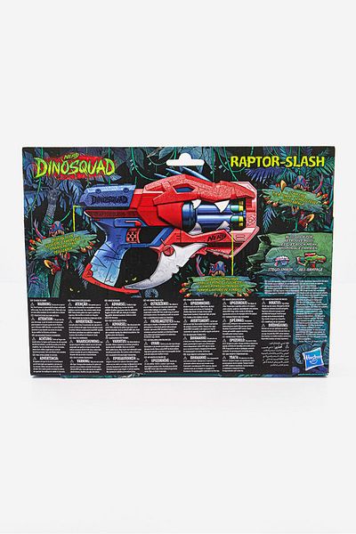 Hasbro Nerf Dinosquad Raptor,slash Dart Blaster, Red/blue