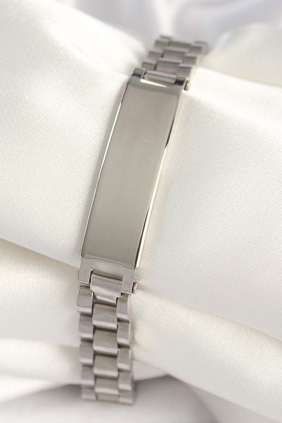 Skygo 316L Steel Silver Color Chain Imprint Model Men's Bracelet - Tj-Eb3726