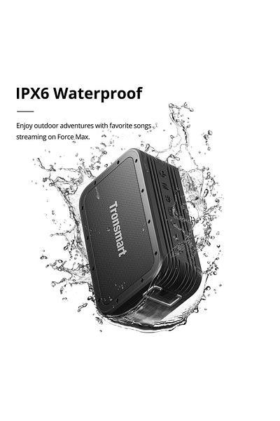 Tronsmart مكبر صوت Tronsmart Force MAX 80W محمول بتقنية البلوتوث IPX6 ضد الماء ومكبر صوت لاسلكي ثلاثي الأبعاد للحفلات