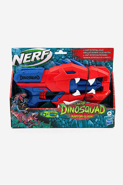 Hasbro Nerf Dinosquad Raptor,slash Dart Blaster, Red/blue