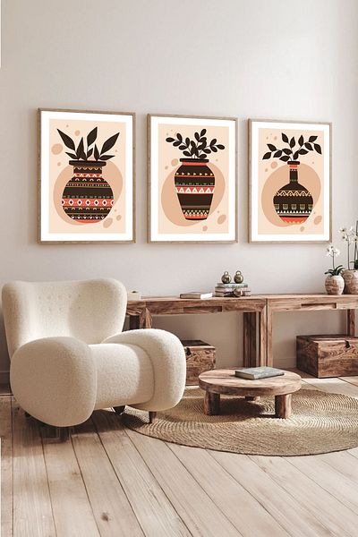 Dekorsiahome 3 Pcs Wood Frame Living Room Hall Kitchen Table Set Set3024