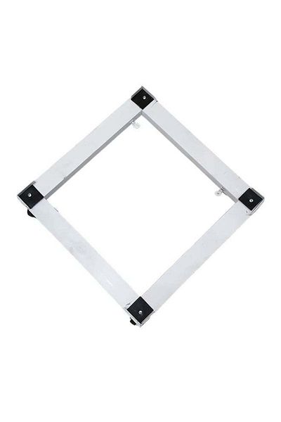 ALMUFARREJ Refrigerator/Washing Machine Adjustable Stand White 90x90cm
