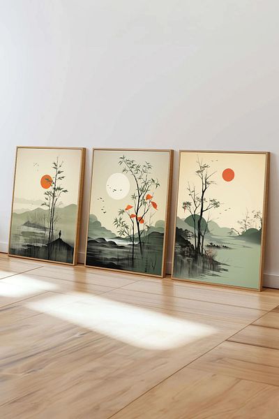Dekorsiahome Set de masă pentru sufragerie, hol, bucătărie, 3 bucăți, cu cadru din lemn SET3031