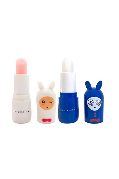 Inuwet Set of 2 Lip Moisturizers - Strawberry and Cherry Flavored