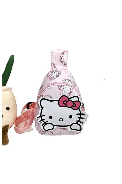 ada çanta kırtasiye Children's Shoulder Bag Crossbody Bag Hello Kitty Figured Small Size (15cm * 12 cm) Ad12221