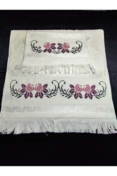 Nakıs bahcesi Kaneviçe işlemeli havlu analı kızlı