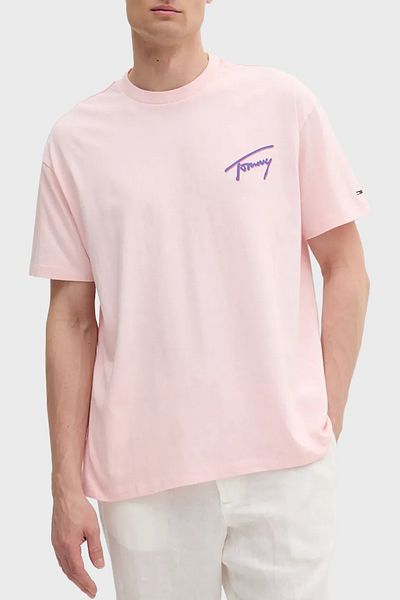 Tommy Jeans Printed 100% Cotton Relaxed Fit Crew Neck t Shirt Men t Shirt Dm0Dm20768 Th3