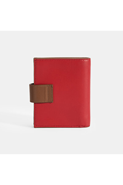Desa Kadın Kırmızı / Kahve Deri Cüzdan