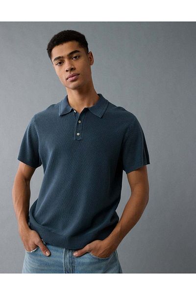 AMERICAN EAGLE قميص بولو سويت شيرت مغسول