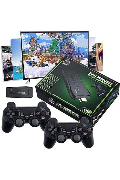 GAMECASE 4K Digital Video Game Console with 2.4G Wireless Controllers