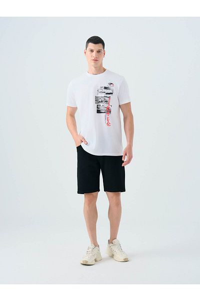 Loft Ανδρικό σορτς Slim Fit Μαύρο Lf2039100