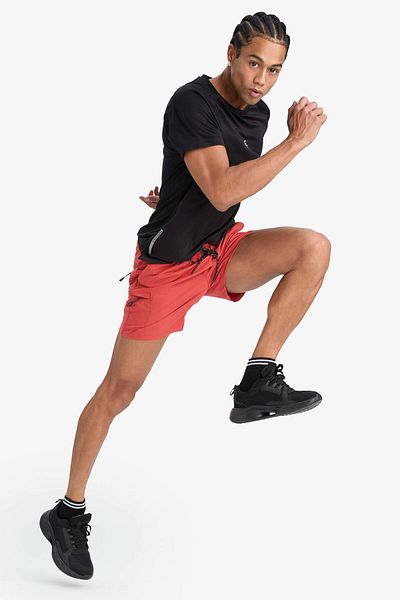 DeFacto Pantaloni scurti de baie pentru sport, cu textura flexibilă, imprimați, C5138ax25hs