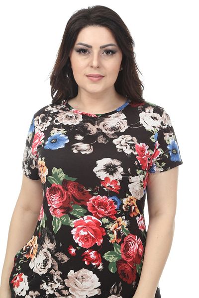 rotop Floral dress, Lola, day model, with pocket, Multicolor color, Size 48