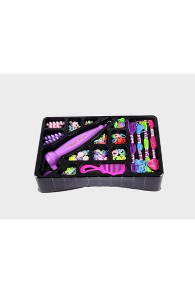 Other Bracelet Making Kit with Colorful Threads and Beads for Girls