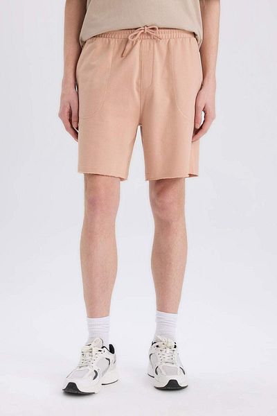 DeFacto 100% βαμβακερό Slim Fit Slim Fit Skinny Leg Pocket Basic ίσιο σορτς B8673AX25SM