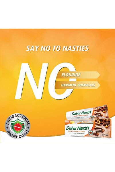 Dabur Herb'l Clove Cavity Toothpaste 100 G 3 1 Strong Teeth & Healthy Gums