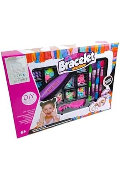 Other Bracelet Making Kit with Colorful Threads and Beads for Girls