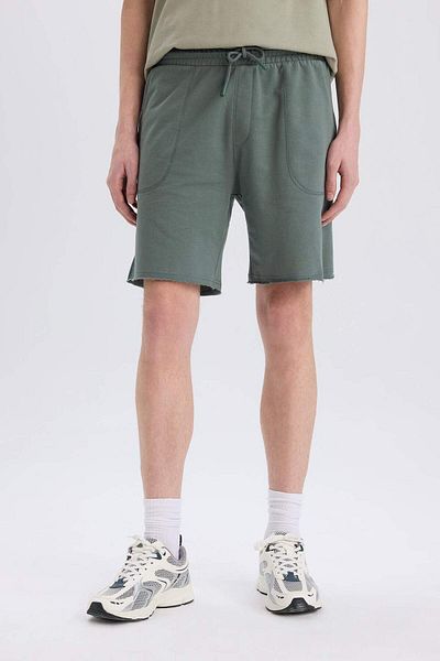 DeFacto 100% βαμβακερό Slim Fit Slim Fit Skinny Leg Pocket Basic ίσιο σορτς B8673AX25SM
