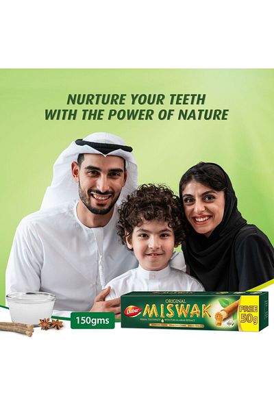 Dabur Original Miswak Herbal Toothpaste 120 g