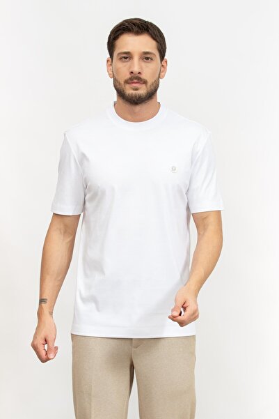 BOSS Erkek Bisiklet Yaka T-Shirt