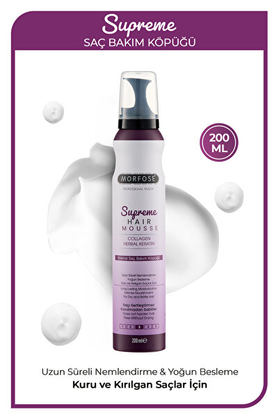 Morfose Supreme Saç Köpüğü 200 ml - Nemlendirme