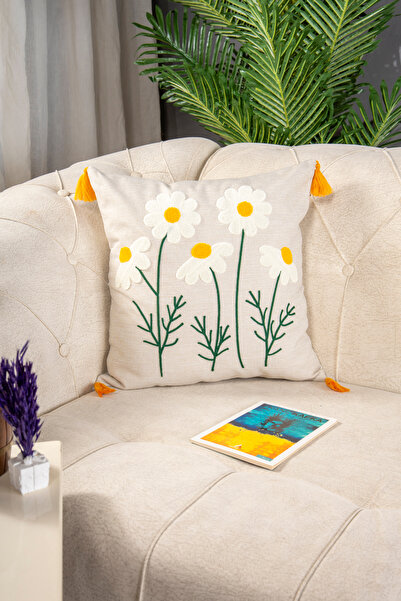 Bade Design 2'li Punç Kırlent ,Dekoratif, Yastık Kılıfı Çok Tercih Edilen (KETEN KUMAŞ) KİTAP HEDİYELİ