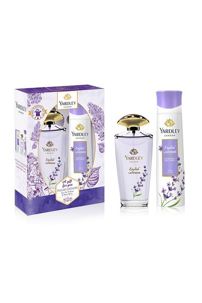 YARDLEY London English Lavender Perfume EDT 125 ml + Refreshing Body Spray 150 ml