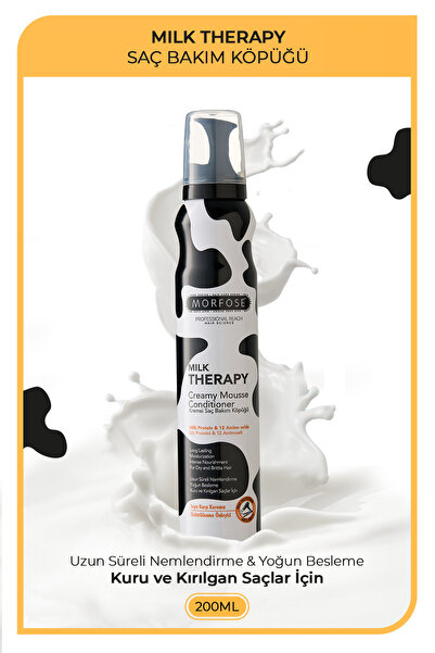 Morfose Milk Therapy Saç Köpüğü 200 ml - Besleyici, Koruyucu Etki