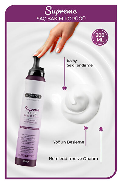Morfose Supreme Saç Köpüğü 200 ml - Nemlendirme
