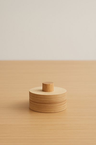 ESLENTA Wooden Balance Board Cylinder Single Apparatus