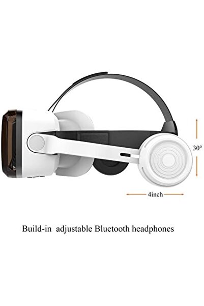 VR Shinecon Headphones with Bluetooth, HD Eye-Protected VR Glasses for iPhone and Android Phones wit