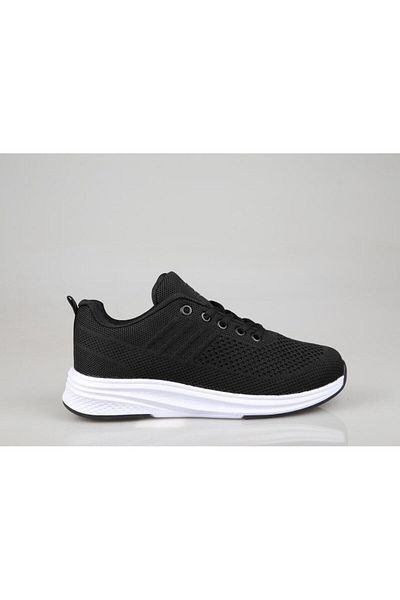 M.P. Casual Lace-Up Sneakers Black White Sneaker