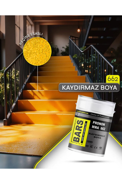 BARS Kaydırmaz Pürüzlü Merdiven Ve Zemin Boyası - Beyaz