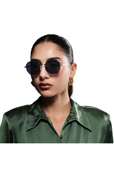 BlackOut نظارات شمسية نسائية من Eyewa - نظارات شمسية بتصميم هندسي - BlackOut NIMBUS