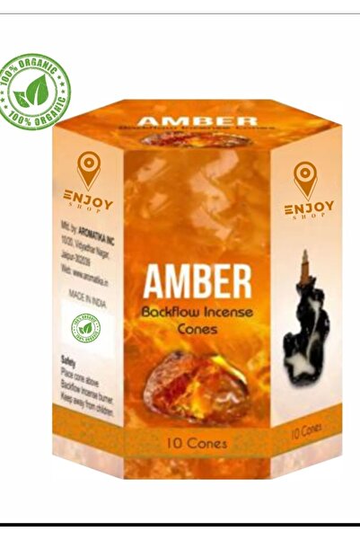 ENJOY SHOP AMBER KOKULU 10 ADET GERİ AKIŞLI TÜTSÜ BACKFLOW CONES 10 PCS GERİ ...