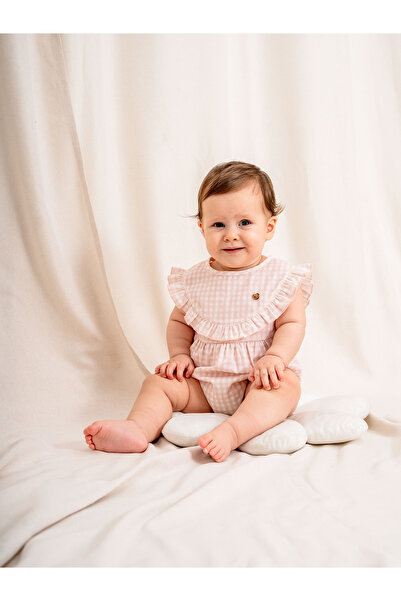 Kidaxi Pitikare Patterned Baby Girl Body | Stylish and Comfortable Design | 3-24 Months | Kd53392