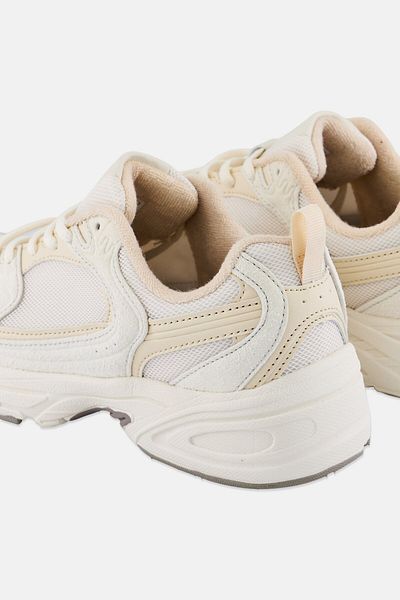 RBX Women Brand Logo Lace Up Outdoor Shoes, Beige